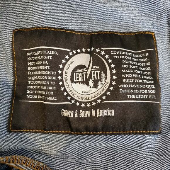 Origin Od68 Delta 68 Straight Leg Stretch Jeans Mens Size 40X30 Blue Dark Wash - Picture 7 of 14